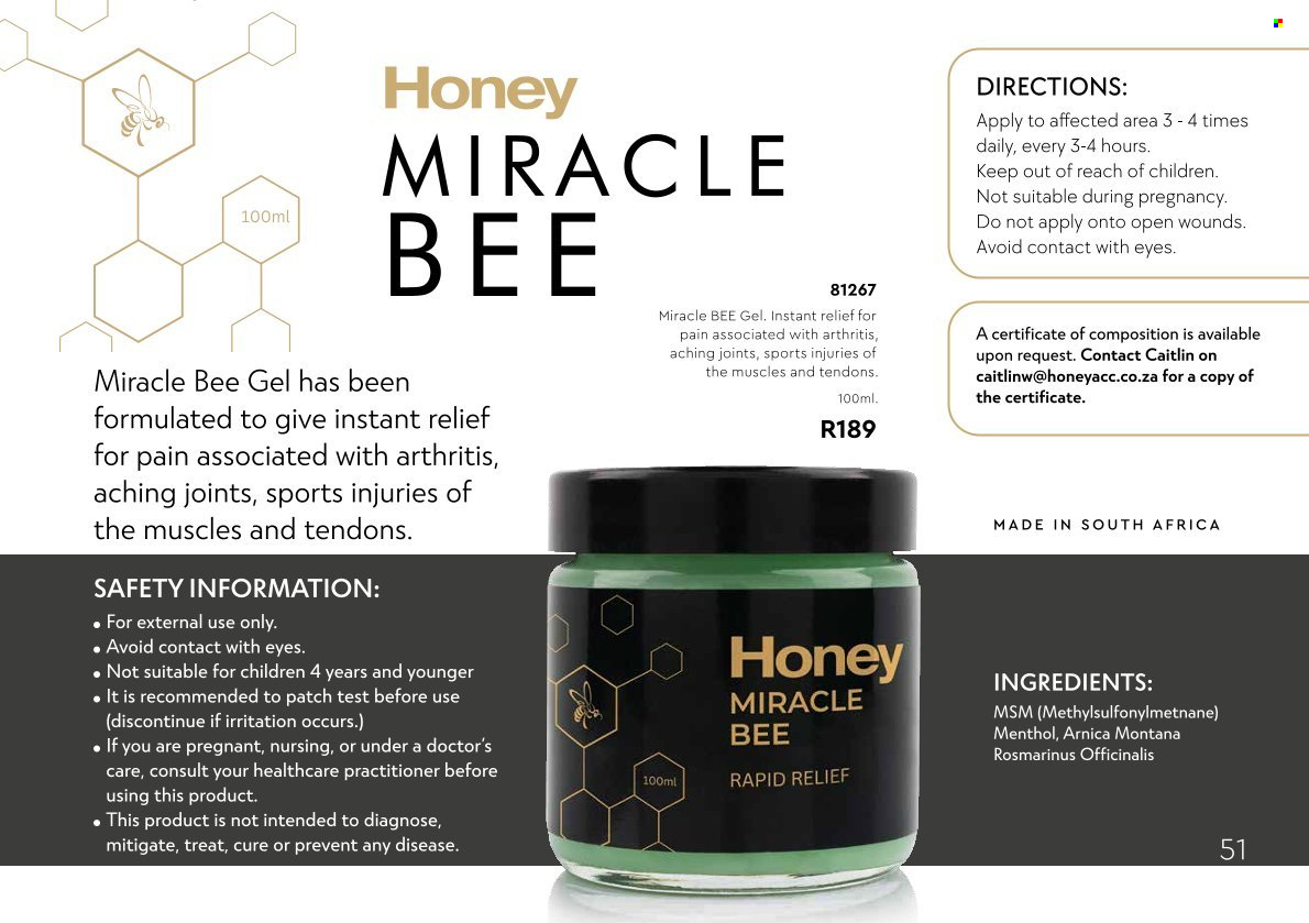 Honey specials. Page 1