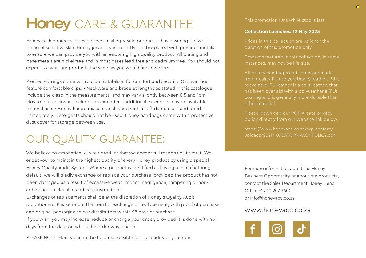 Honey specials. Page 1