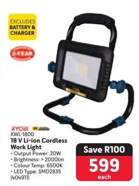 RYOBI XWL-1800 18 V Li-ion Cordless Work Light