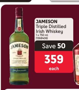 Jameson Triple Distilled Irish Whiskey