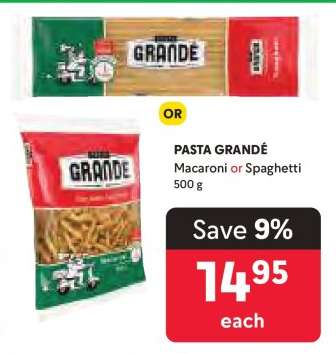 Pasta Grandé