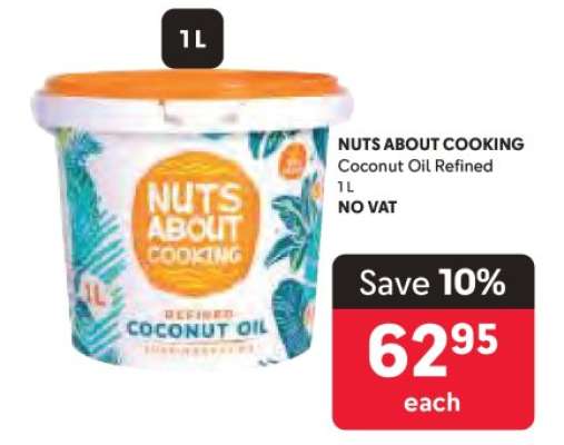 NUTS ABOUT COOKING Coconut Oil Refined