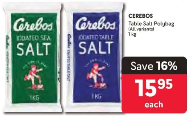CEREBOS Table Salt Polybag