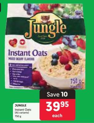 JUNGLE Instant Oats