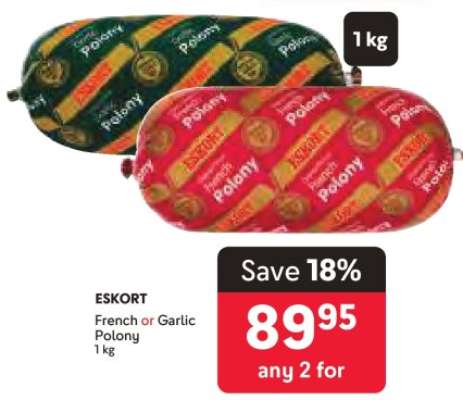 ESKORT French or Garlic Polony