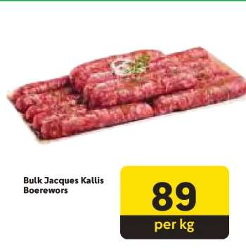 Bulk Jacques Kallis Boerewors