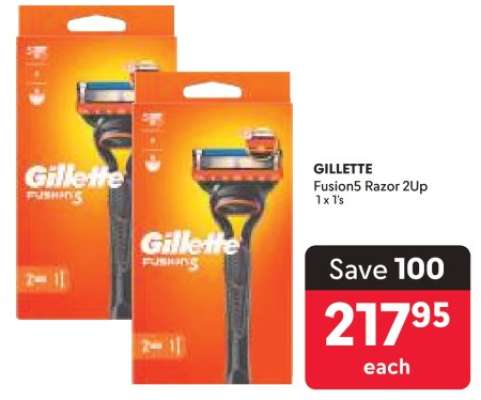 GILLETTE Fusion5 Razor 2Up