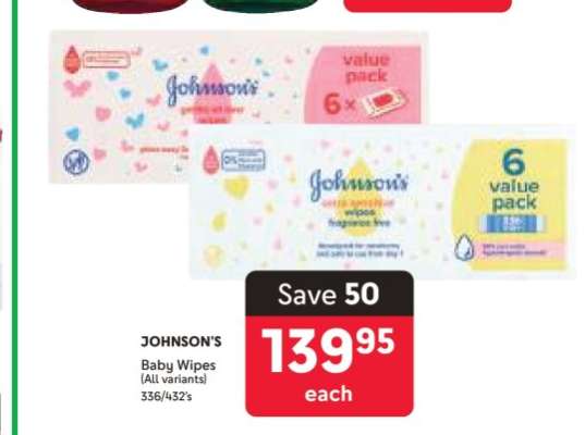 Johnson's Baby Wipes