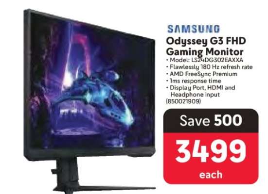 Samsung Odyssey G3 FHD Gaming Monitor