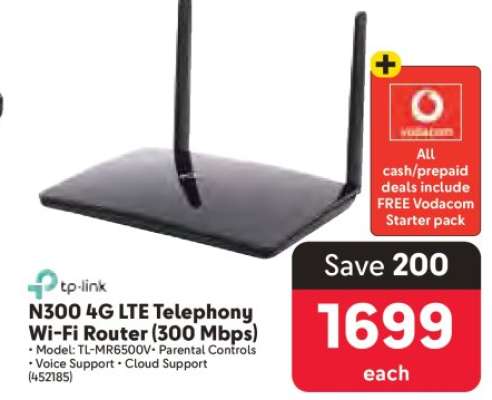 N300 4G LTE Telephony Wi-Fi Router (300 Mbps)