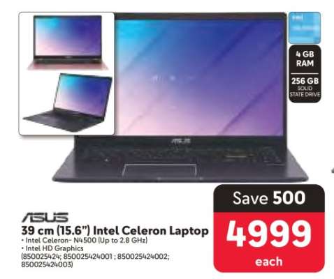 ASUS 39 cm (15.6”) Intel Celeron Laptop