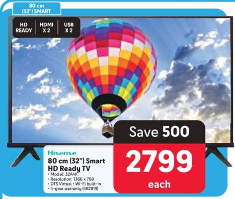 Hisense 80 cm (32”) Smart HD Ready TV