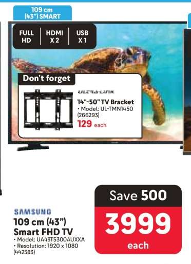 Samsung 109 cm (43") Smart FHD TV