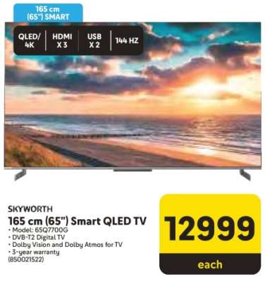 SKYWORTH 165 cm (65") Smart QLED TV