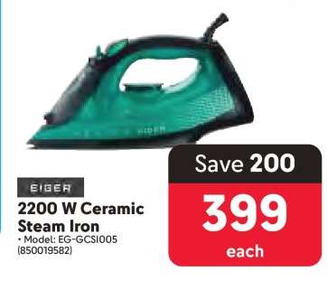 Eiger 2200 W Ceramic Steam Iron