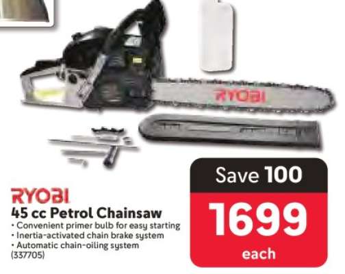 RYOBI 45 cc Petrol Chainsaw