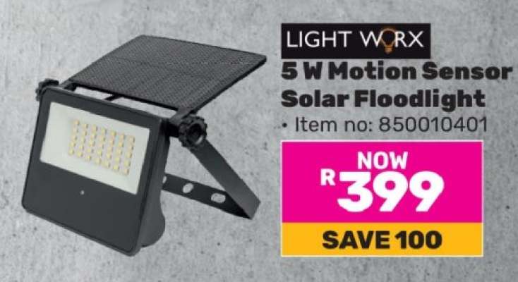 5 W Motion Sensor Solar Floodlight
