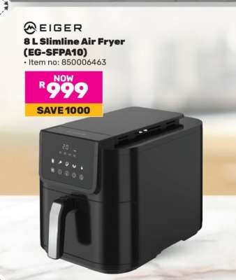 Eiger 8 L Slimline Air Fryer (EG-SFPA10)