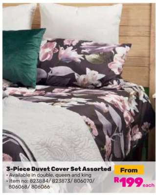 3-Piece Duvet Cover Set Assorted