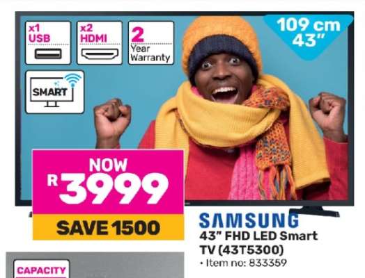 Samsung 43" FHD LED Smart TV 43T5300