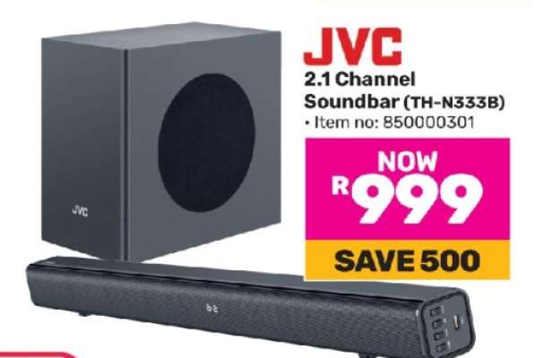 JVC 2.1 Channel Soundbar TH-N333B