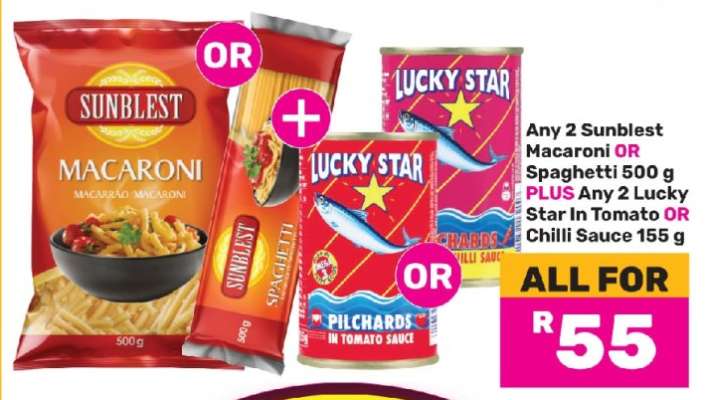 Sunblest Macaroni or Spaghetti & Lucky Star