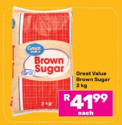 Great Value Brown Sugar 2 kg