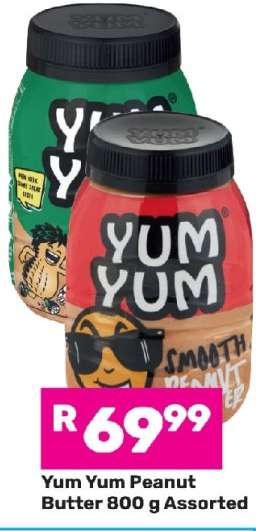 Yum Yum Peanut Butter 800 g Assorted
