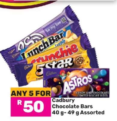 Cadbury Chocolate Bars