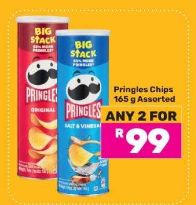 Pringles Chips 165 g Assorted