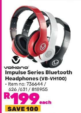 Volkano Impulse Series Bluetooth Headphones (VB-VH100)