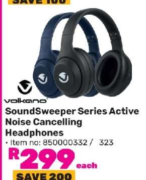 Volkano SoundSweeper Series Active Noise Cancelling Headphones