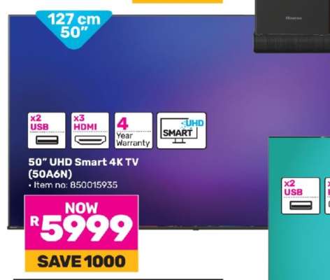 50” UHD Smart 4K TV (50A6N)