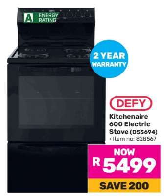 Defy Kitchenaire 600 Electric Stove DSS694