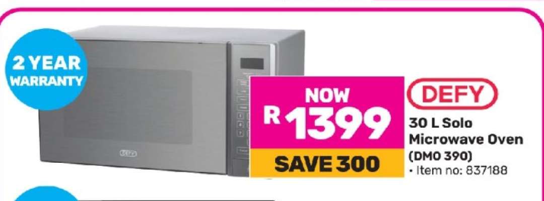 DEFY 30 L Solo Microwave Oven (DMO 390)