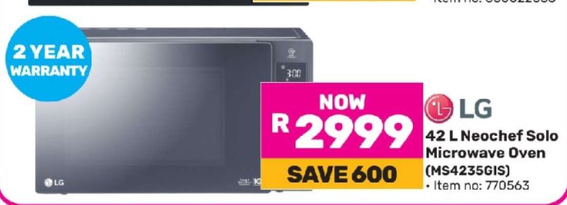 LG 42 L Neochef Solo Microwave Oven (MS4235GIS)