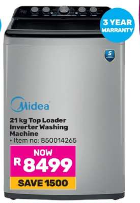 Midea 21 kg Top Loader Inverter Washing Machine
