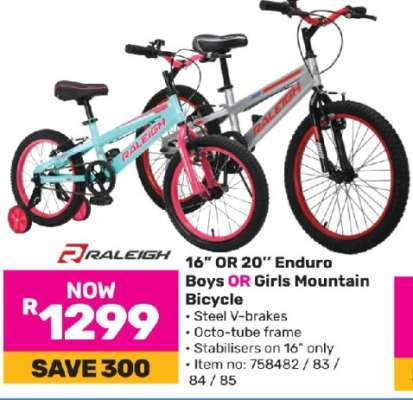 16" OR 20" Enduro Boys OR Girls Mountain Bicycle