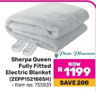Sherpa Queen Fully Fitted Electric Blanket