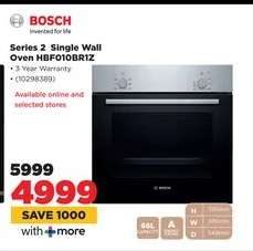 Bosch Series 2 Single Wall Oven HBF010BRIZ