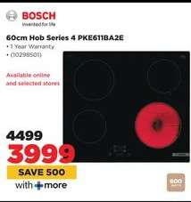 Bosch 60cm Hob Series 4 PKE611BA2E