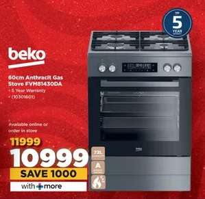 Beko 60cm Anthracit Gas Stove FVM81430DA