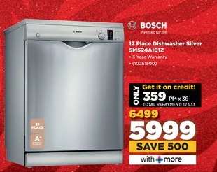 12 Place Dishwasher Silver SM524A01Z