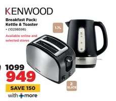 KENWOOD Breakfast Pack: Kettle & Toaster