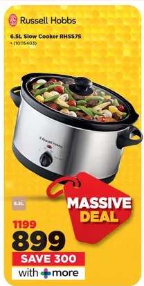 Russell Hobbs 6.5L Slow Cooker RHSS75