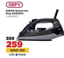 DEFY 2200W Steam Iron Grey SI2322CX