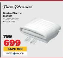 Pure Pleasure Double Electric Blanket