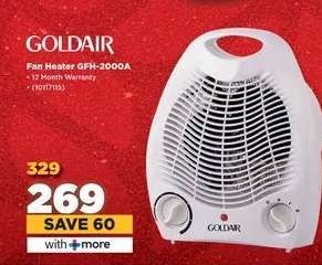 Goldair Fan Heater GFH-2000A