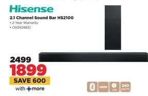 Hisense 2.1 Channel Sound Bar HS2100