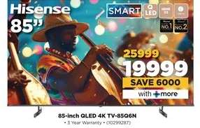 Hisense 85-inch QLED 4K TV-85Q6N